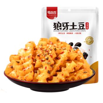 蜀道香狼牙土豆150g烧烤味 四川特产 麻香辣洋芋素食休闲零食品风味小吃 商品图6