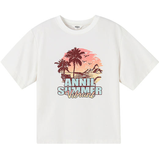 【实体店同款】男童圆领短袖针织衫夏季新款安奈儿童装AB521645 商品图5