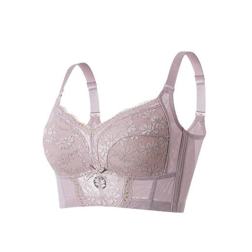 QC-W6205*  内衣女超薄款夏季无钢圈收副乳防下垂调整型全罩杯大胸显小文胸（单件） 商品图4