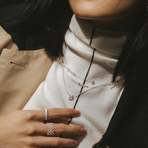 【罗一舟刘宇同款】alodia.co 品牌直发 溺星项链 925银细闪砂工艺闪耀璀璨 商品图3