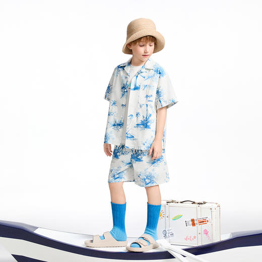 【实体店同款】男童全腰中裤夏季新款安奈儿童装AB526662 商品图3