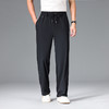 【DZP】大依优型大码男装冰丝休闲裤运动直筒加肥加大薄款裤子大号胖子 商品缩略图7