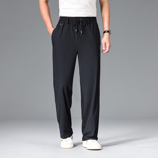 【DZP】大依优型大码男装冰丝休闲裤运动直筒加肥加大薄款裤子大号胖子 商品图7