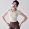 【限时秒】YOGACODE【火树银花系列】新款瑜伽服短袖T恤女带胸垫修身显瘦运动短袖DWY115018 商品缩略图3