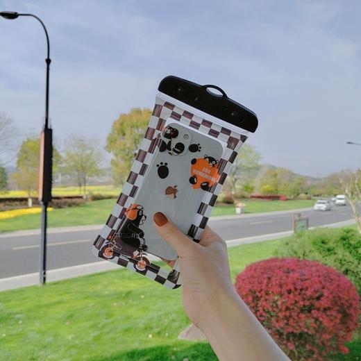 【手机防水套，漂流游泳必备！】卡通气囊手机防水袋保护套 漂流游泳防水套 触屏漂浮手机套手机壳-QQ 商品图7