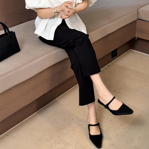 【不退不换】良木礼微喇九分裤（9573） 商品图2