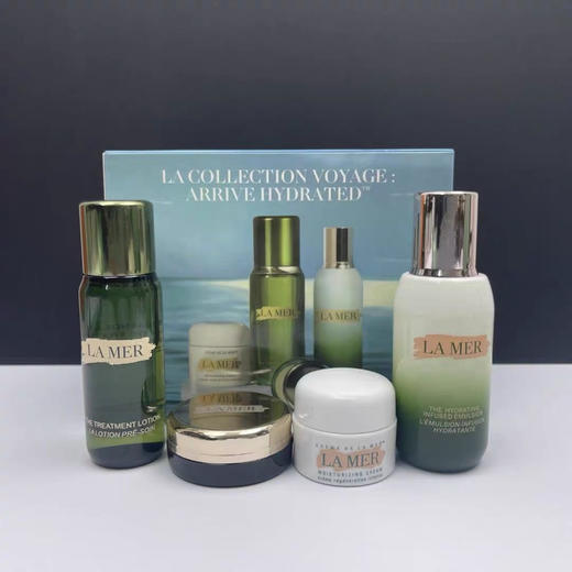 【海关保税直发】海蓝之谜中样四件套/神奇面霜+精粹水+精粹乳+唇膜-会员5折 商品图0