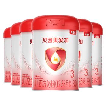 贝因美（Beingmate）爱加12-36月幼儿奶粉3段800g*6多罐含乳铁蛋白+HMO+OPN 商品图0