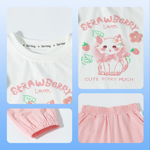 贝贝怡夏季女童短袖套装ZB2ET035 商品图6