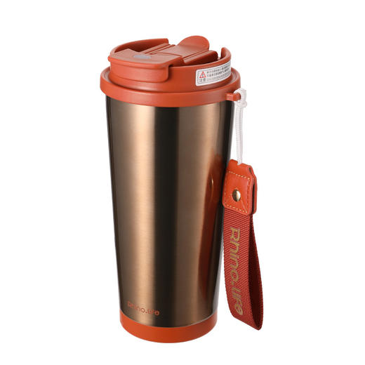 TD50203820  独角犀 Rhino.life我犀艺术家系列 双饮咖啡杯 鎏金橙 500ml 商品图1