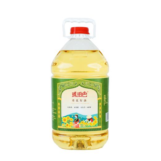 琥珀色5LPET桶装纯葵花籽油 商品图0