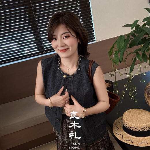 【部分现货】良木礼棉麻马甲（4425） 商品图0