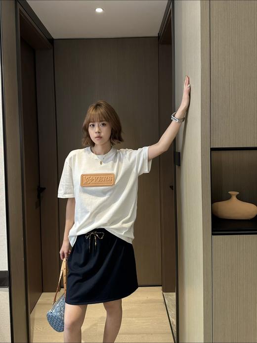 驴家 LV 25浮雕皮标棉质针织T恤（DY） 商品图0