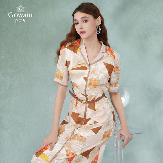 乔万尼新连衣裙简约职场通勤风EM2E733 商品图1