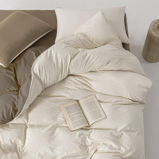 【分仓直发包邮】無印良品透气水洗棉四件套米咖MJ-T2024-0202 商品图5