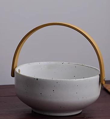 粗陶提篮 米白 9寸 商品图0