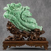 翡翠“百财”大白菜摆件（红木座） 商品缩略图2