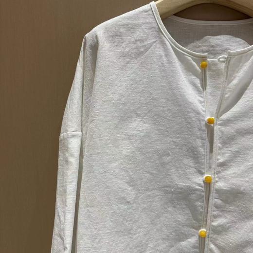 【抖音专属】新中式衬衣（24710632山矾-结缘款） 商品图1