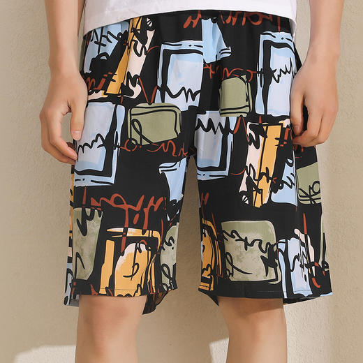 【YW】无忧购35元2件棉绸男士家居短裤海边沙滩裤801#(截单后7天发货) 商品图3