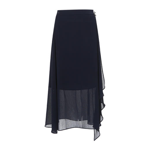 【深蓝色a字半身裙】EITIE爱特爱优雅通勤高腰显瘦2025夏新款B2506608 商品图5