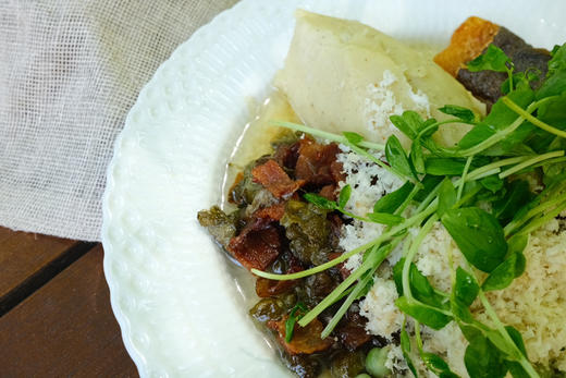 香煎格陵兰比目鱼Halibut with capers & bacon 商品图2