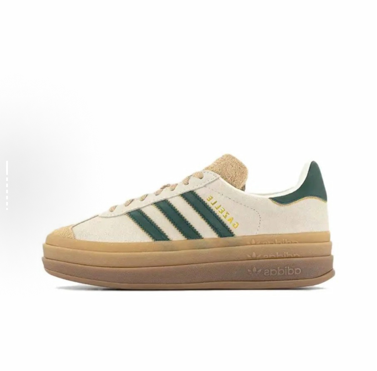 公司级原单出品 章若楠同款Adidas Gazelle 低帮板鞋 三层厚底增高 对小个子女生太友好了，脚感也不错 百搭不挑人~