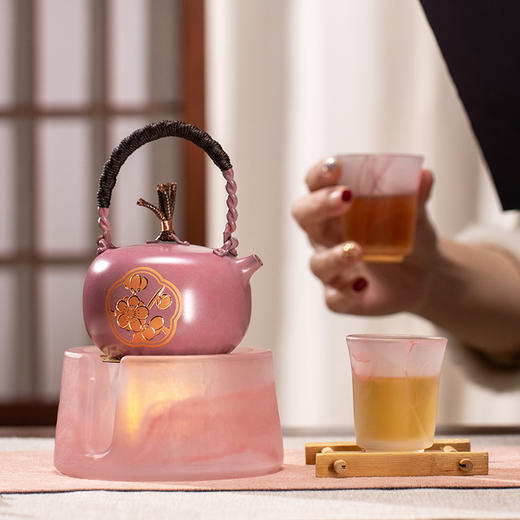 朱炳仁铜 没烦恼茶礼套装 铜壶茶器套装女生礼物生日送礼冬日煮茶 商品图3