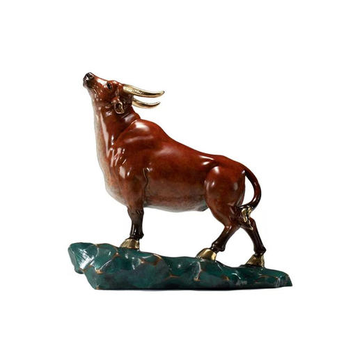 朱炳仁铜 牛气高升 大师监制福牛摆件牛转乾坤非遗铜雕 礼品 商品图0