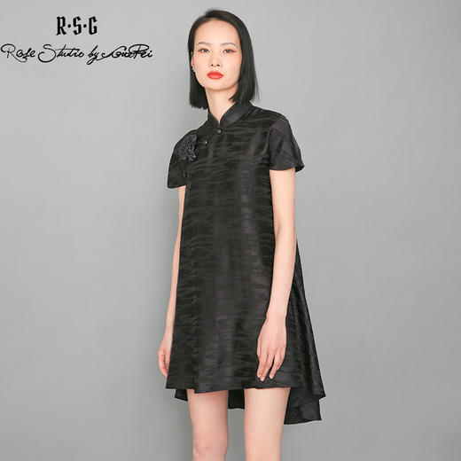 RSG郭培成衣品牌新中式斜襟改良旗袍高级感连衣裙 商品图1