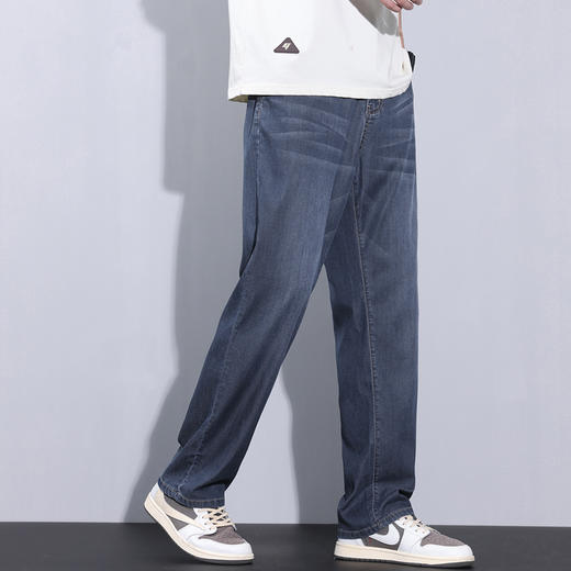 【含天丝莱赛尔】圣得西男士牛仔裤夏季宽松直筒弹力长裤 商品图3