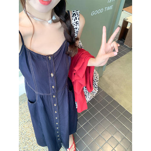 【189元任选2件】最后一波现货！港风复古牛仔连衣裙 商品图3