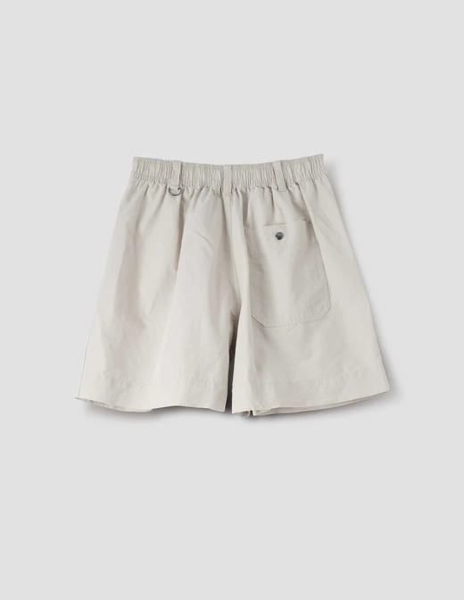 MHL  石灰色/碳灰色棉麻双褶短裤 商品图4