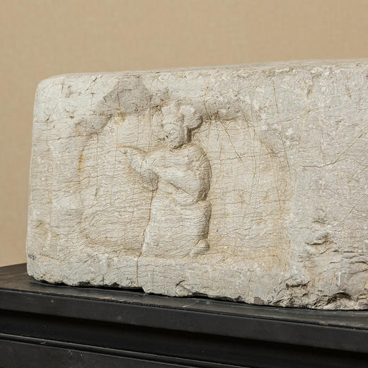 明	石雕乐伎人物四开窗八角座 商品图3