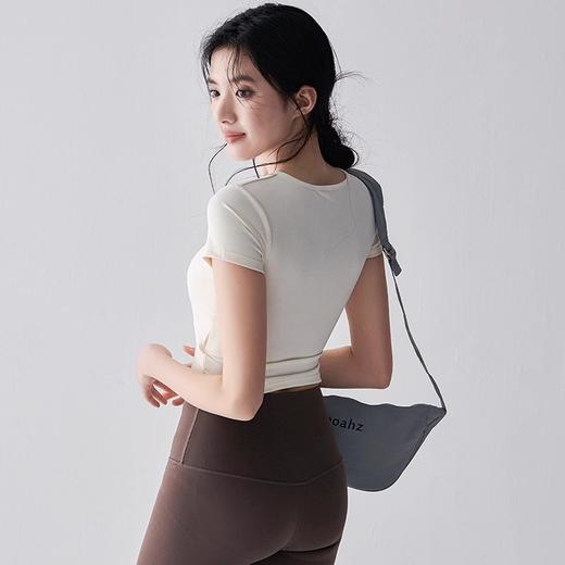 【限时秒】YOGACODE【火树银花系列】新款瑜伽服短袖T恤女带胸垫修身显瘦运动短袖DWY115018 商品图1
