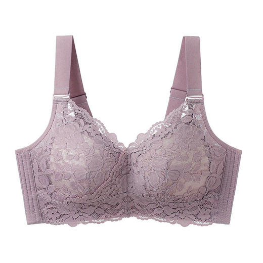 QC-W6190*  内衣女大胸显小超薄款夏轻薄收副乳防下垂全罩杯调整型大码文胸（单件） 商品图4