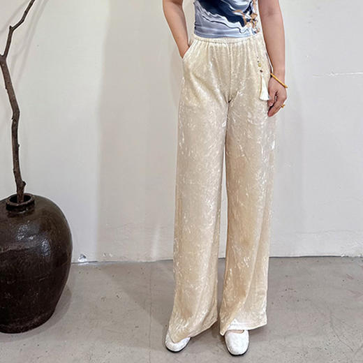 壁虎瑜伽 国风任意门【丝绒逸韵】阔腿裤【5天发货】 商品图2