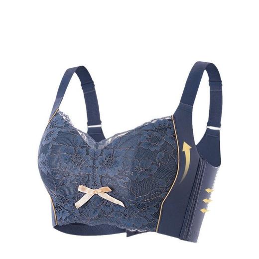 QC-W6211-2*  大胸显小内衣女夏季薄款无痕防凸全罩杯收副乳防下垂显胸小的文胸（单件） 商品图4