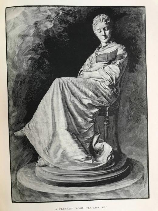 31*24cm！1884年 艺术杂志 数百幅插图 真皮精装大16开 商品图10