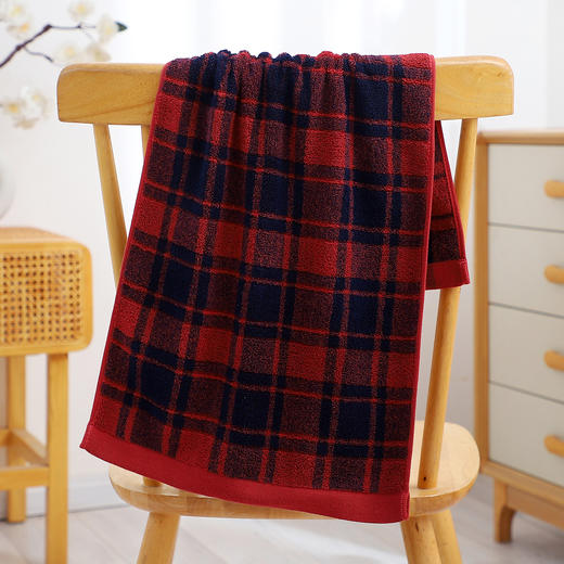 【英伦格毛巾】全棉格纹毛巾英伦格浴室洗脸毛巾格子面巾酒店民宿款 商品图2