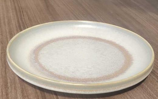 拉丝米黄直边浅盘 7寸 商品图0