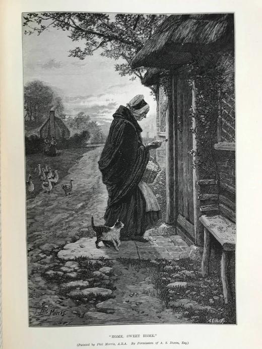 31*24cm！1884年 艺术杂志 数百幅插图 真皮精装大16开 商品图6