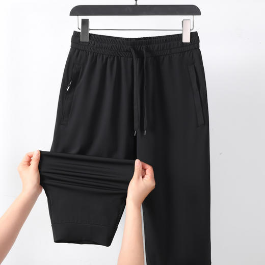 【DK】大依优型大码男装冰丝短裤五分裤中裤弹力加肥加大大号短裤运动男士胖子 商品图1