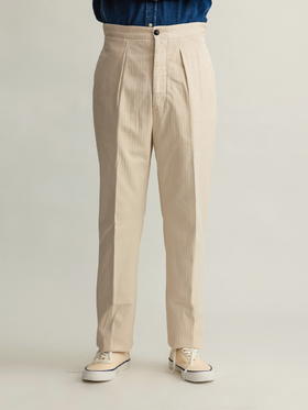 Fortela Officer Pants 米色人字纹