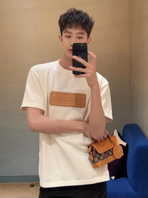 驴家 LV 25浮雕皮标棉质针织T恤（DY） 商品图7