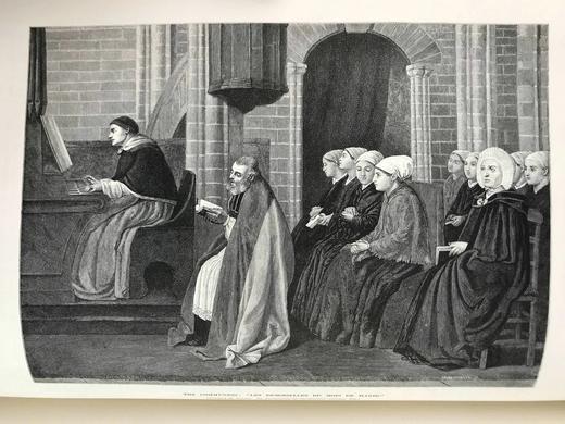 31*24cm！1884年 艺术杂志 数百幅插图 真皮精装大16开 商品图9