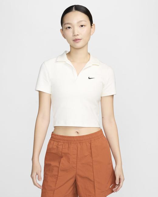 Nike 耐克Sportswear Essential 女子短袖翻领上衣 polos短TDV7885-133 商品图0