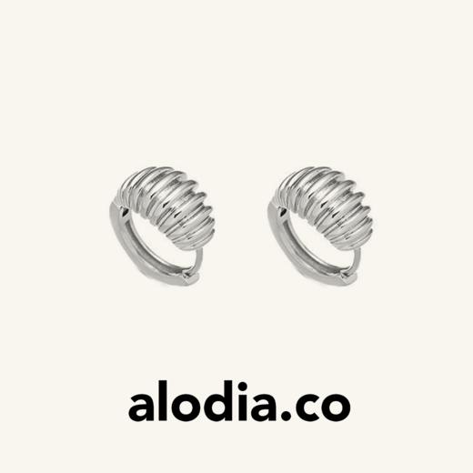 【董洁孟子义同款】alodia.co 品牌直发 蜗壳耳钉 简约百搭长期主义小众高级金色银色 商品图1