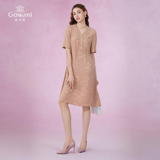 乔万尼夏季新品100%真丝连衣裙31mm重磅桑蚕丝EM2E760 商品图3