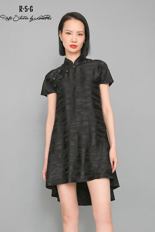 RSG郭培成衣品牌新中式斜襟改良旗袍高级感连衣裙 商品图5