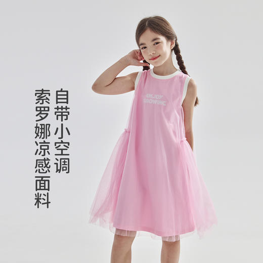 cicochild2025夏新款亲子中大女童凉感舒爽网纱连衣裙 商品图3